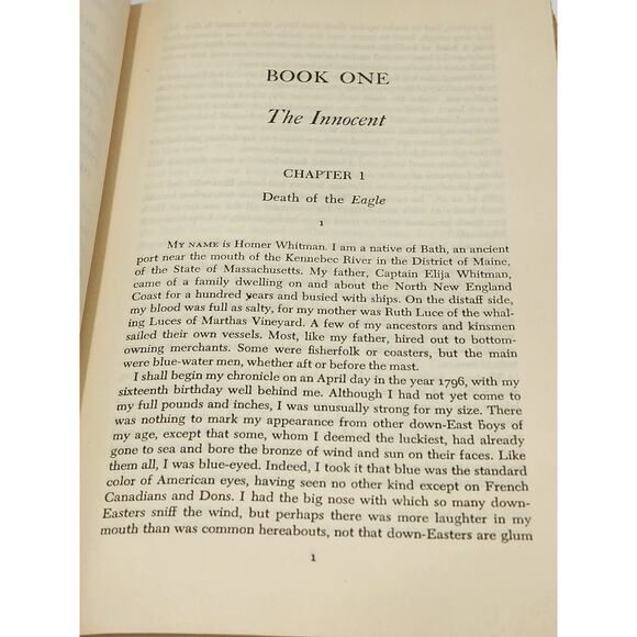 American Captain By Edison Marshall Historical Adventure Seafaring Vintage 1954 - Picture 6 of 12